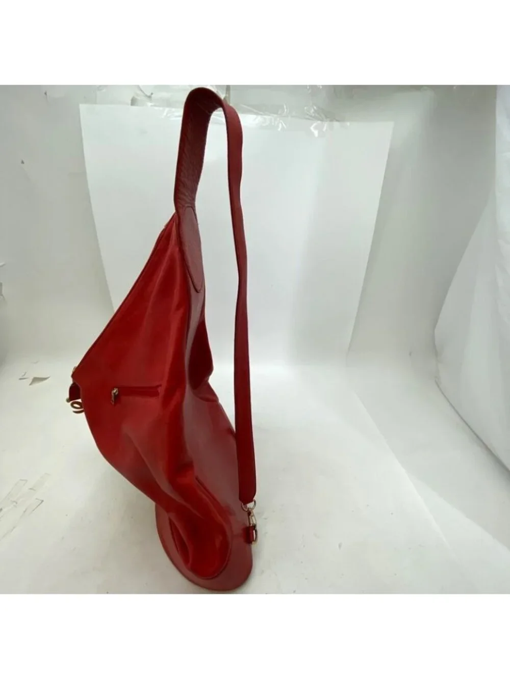 Loewe Shoulder Bag Anagram Leather Red Backpack Travel - Picture 9 of 15